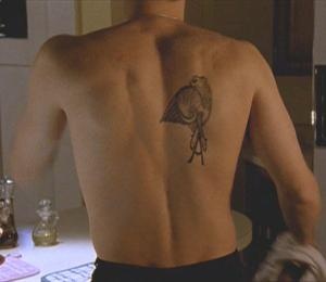 Tattoo falso de David Borenaz para la serie Angel