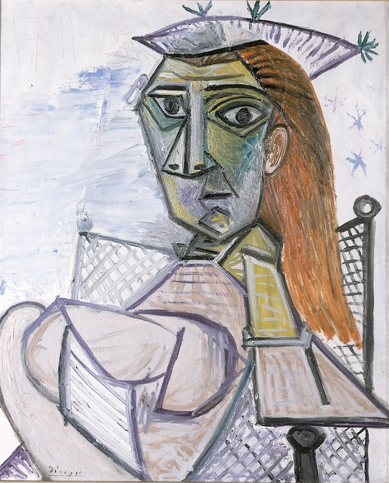 Pablo Picasso (1881–1973) Mujer sentada en un sillón (Femme assise dans un fauteuil), 1941 Óleo sobre lienzo