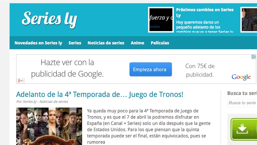Snapshot de la web Series ly Snapshot de la web Series ly