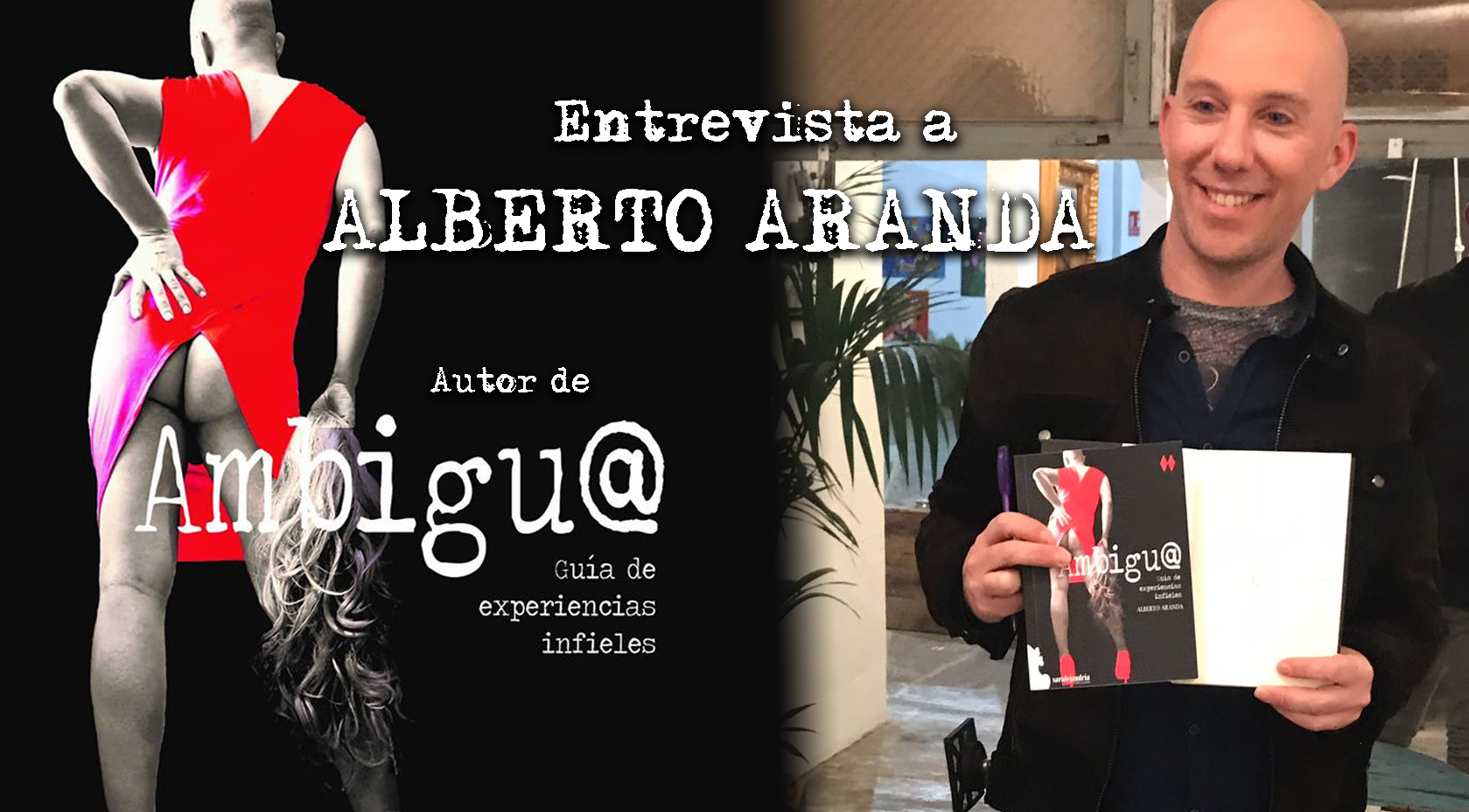 CEC entrevista al escritor Alberto Aranda en la presentación de “Ambiguo: Guía de experiencias infieles”.