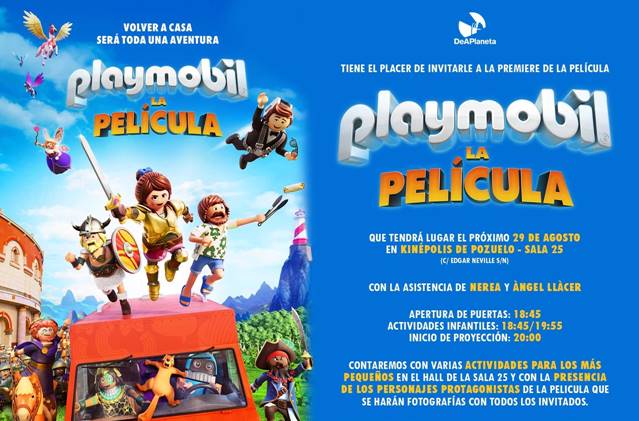 CeC | 'Playmobil: la película': entradas cuádruples para PRE-ESTRENO en Madrid Barcelona!