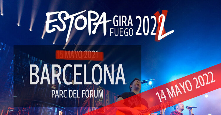 ESTOPA en concierto en Barcelona / Gira Fuego 2022: Parc del Fòrum, 14 de mayo