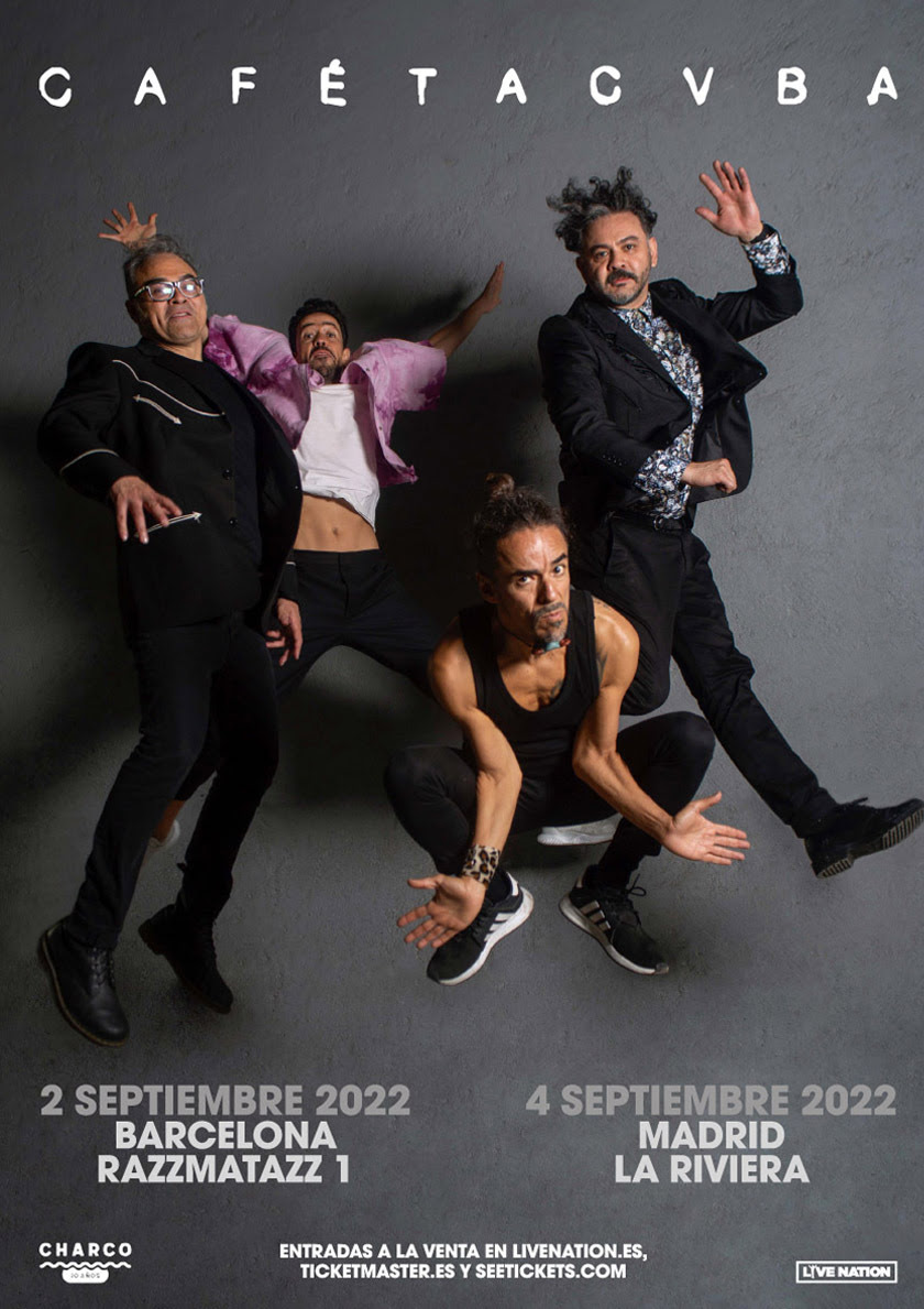CAFÉ TACVBA en concierto en MADRID y BARCELONA, en septiembre 2022: Pre-Venta de entradas EXCLUSIVA